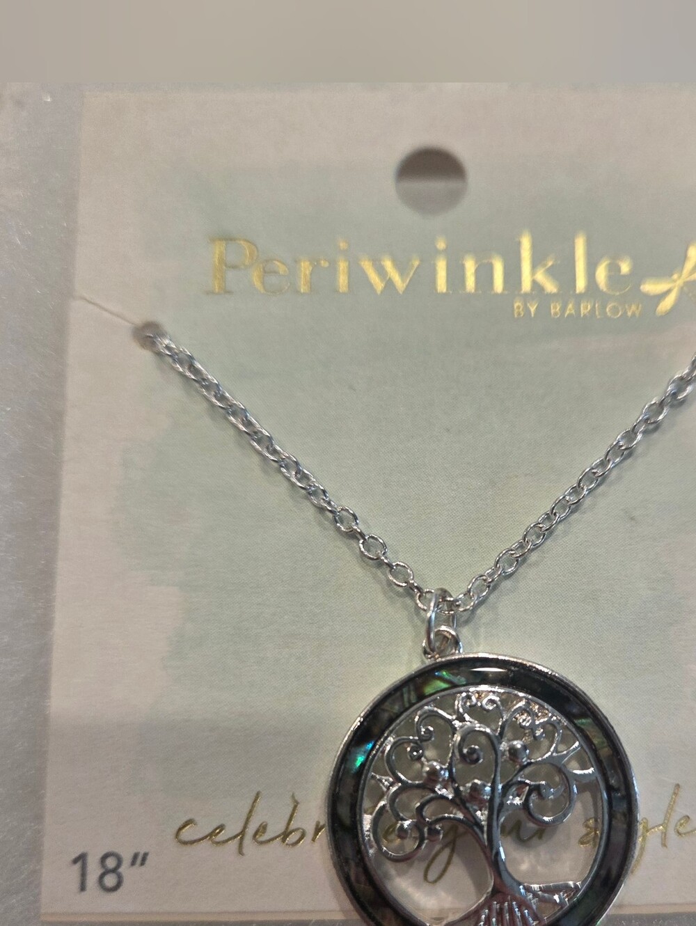 Periwinkle Tree of Life Necklace